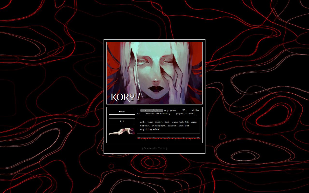 Carrd profile picture for @crypt